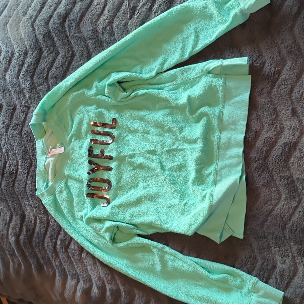 Woman's Xhilaration Pajama sweater long sleeve Top Large